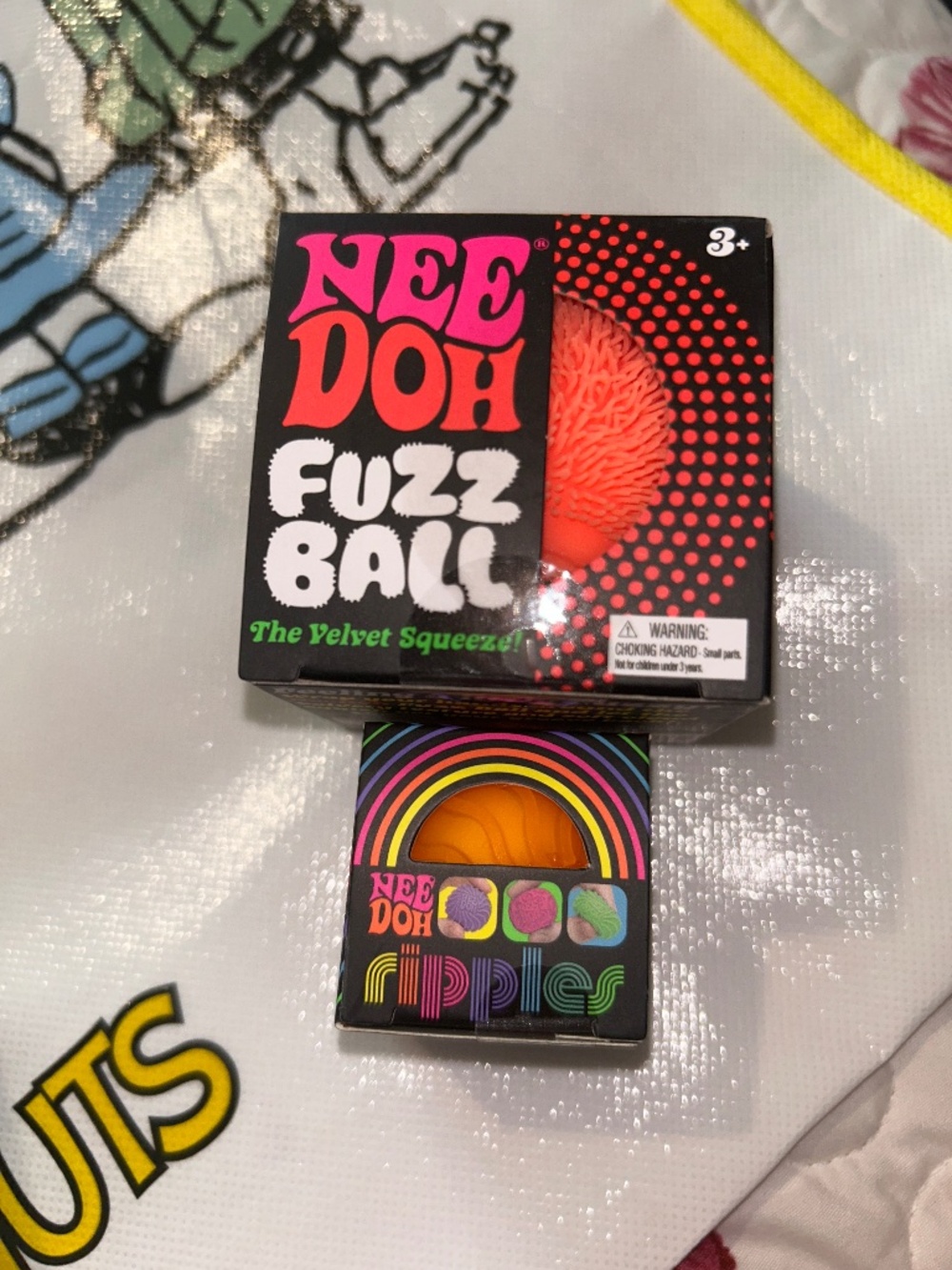 Needoh fuzzball and tiny ripples
